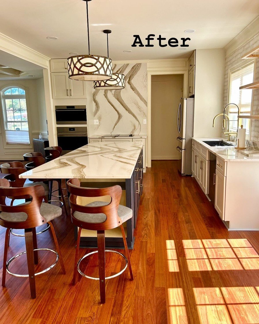 A kitchen, after staging